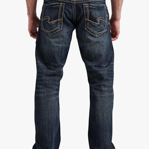 Silver Jeans Blue Straight Leg Men's Jeans - Picture 5 of 7